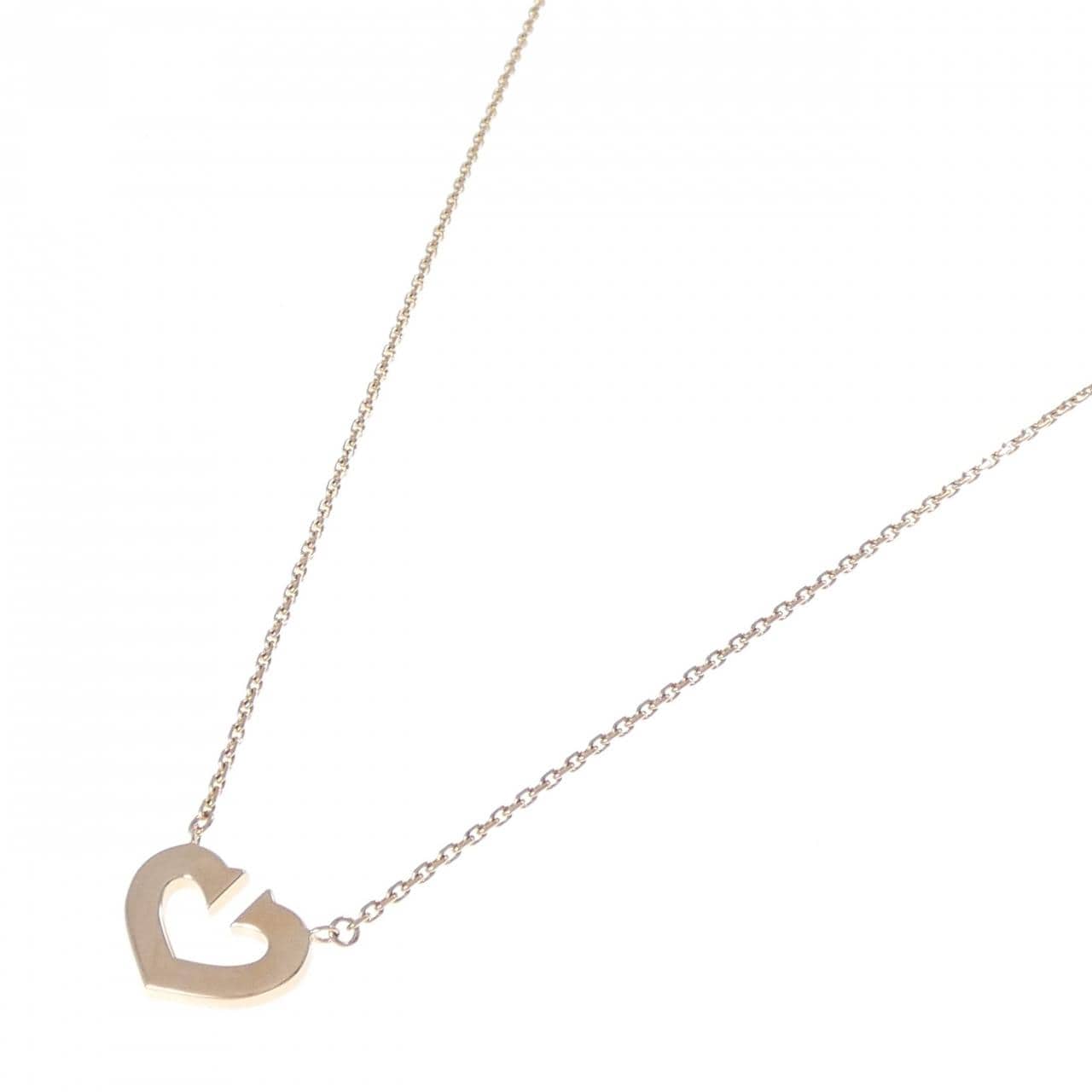 カルティエ Cハート ネックレス