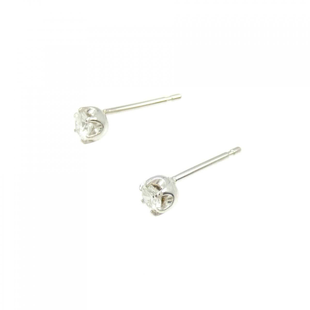 PT ソリティア ダイヤモンド ピアス 0.20CT-