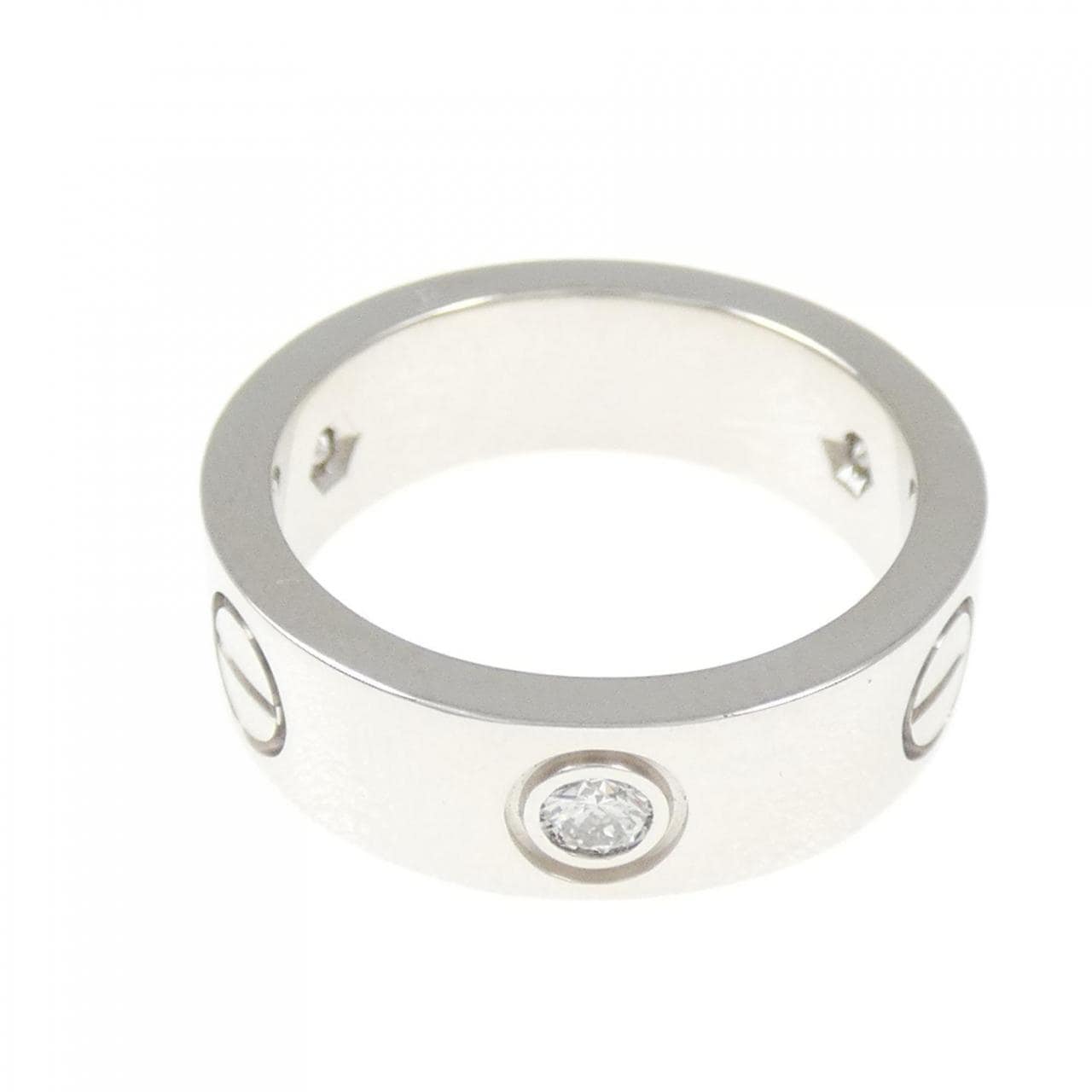 CARTIER LOVE half diamond ring