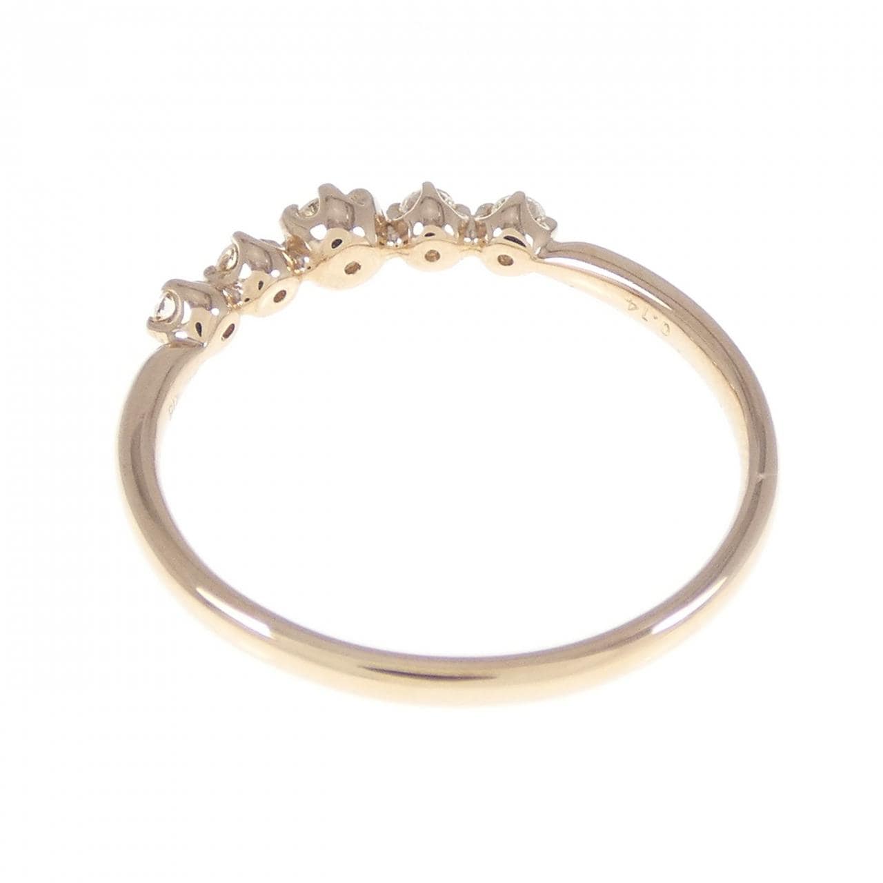 K18PG ダイヤモンド リング 0.14CT
