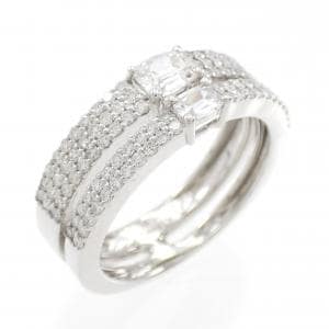 K18WG ダイヤモンド リング 0.80CT