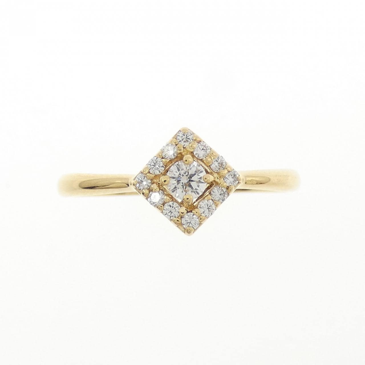 K18YG ダイヤモンド リング 0.12CT
