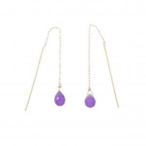4゜C アメジスト ピアス