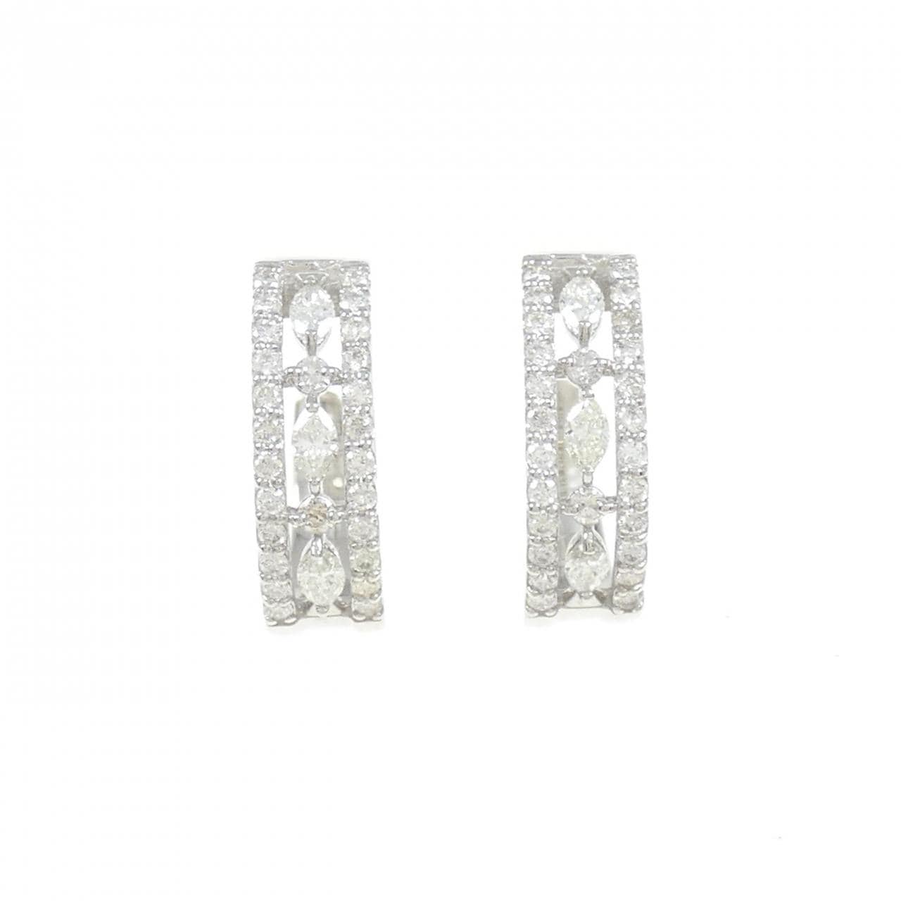 [BRAND NEW] PT900 Diamond earrings 0.50CT