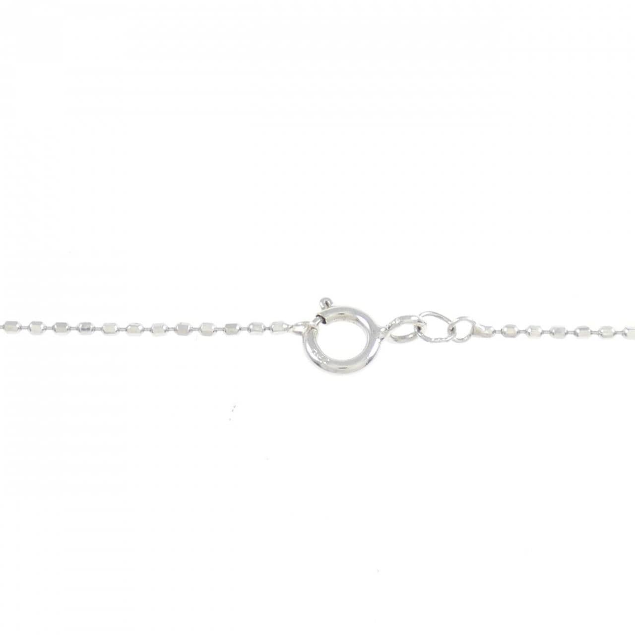 K18WG/750WG ダイヤモンド ネックレス 0.65CT