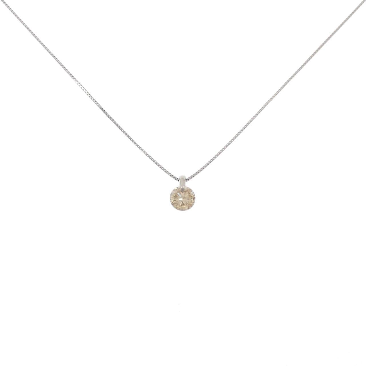 PT900/PT850 ソリティア ダイヤモンド ネックレス 1.25CT