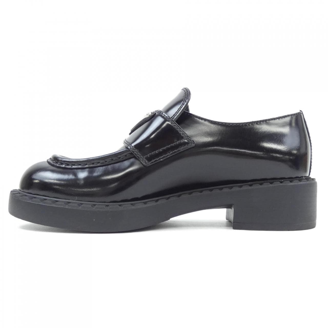 プラダ PRADA チョコレート ローファー トライアングルロゴ 1D246M シューズ