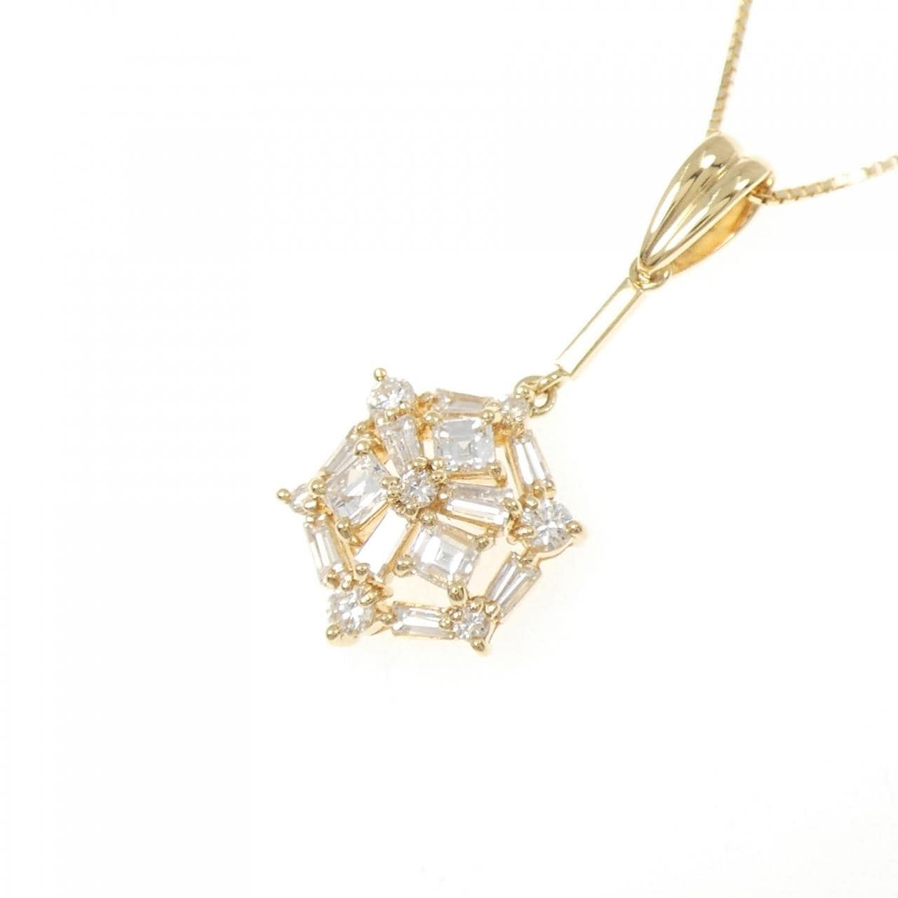K18YG ダイヤモンド ネックレス 1.16CT