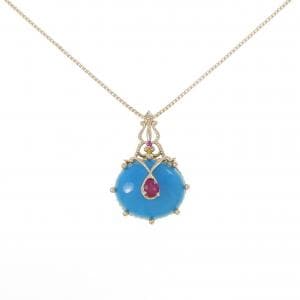 K18YG カラーストーン ネックレス