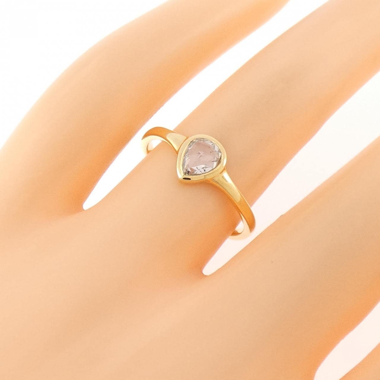 【新品】K18YG ダイヤモンド リング 0.43CT