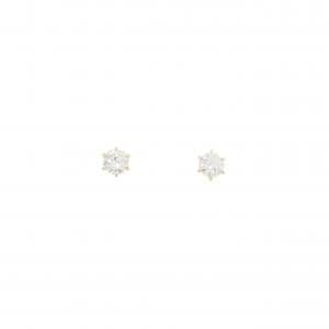 【リメイク】K18YG/ST ダイヤモンド ピアス 0.245CT 0.246CT F-G VS2 VG