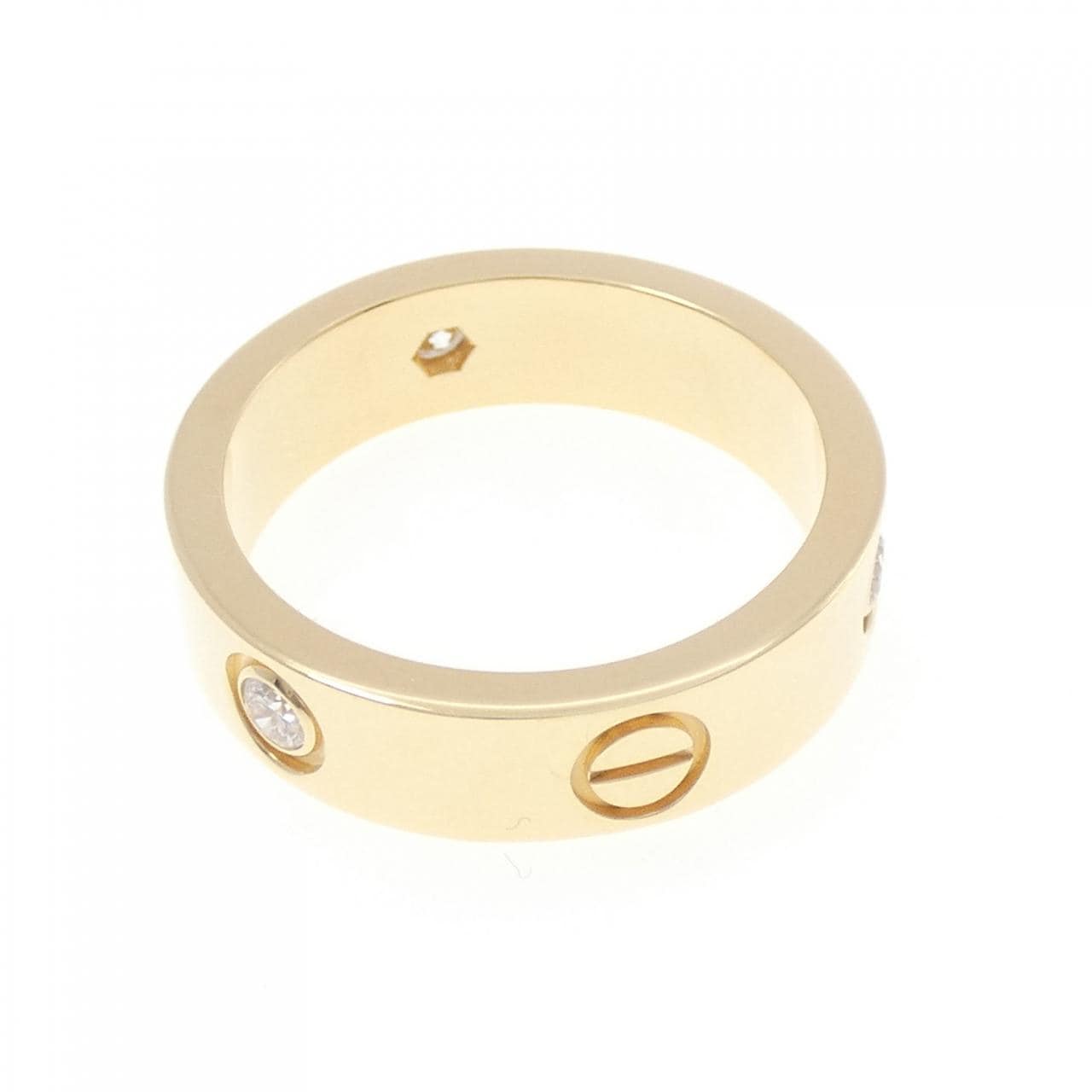 カルティエ ラブ ハーフダイヤ リング