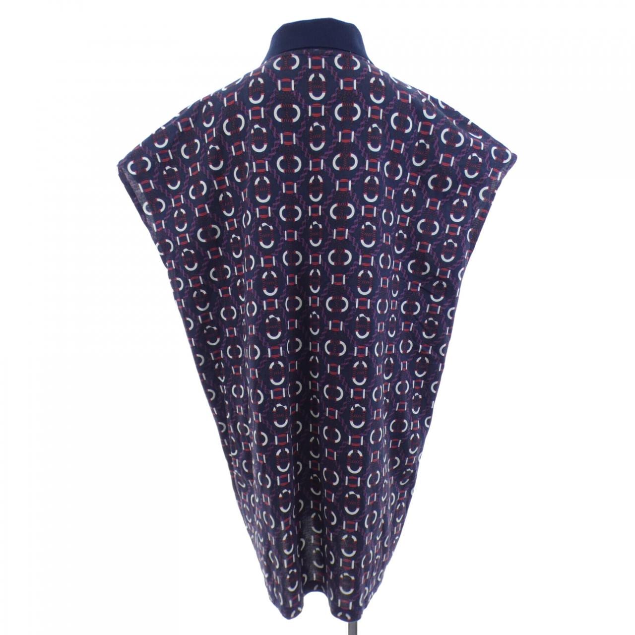 エルメス HERMES カノエ　CANOE 3E4512DB ポロ ドレス カットワンピース