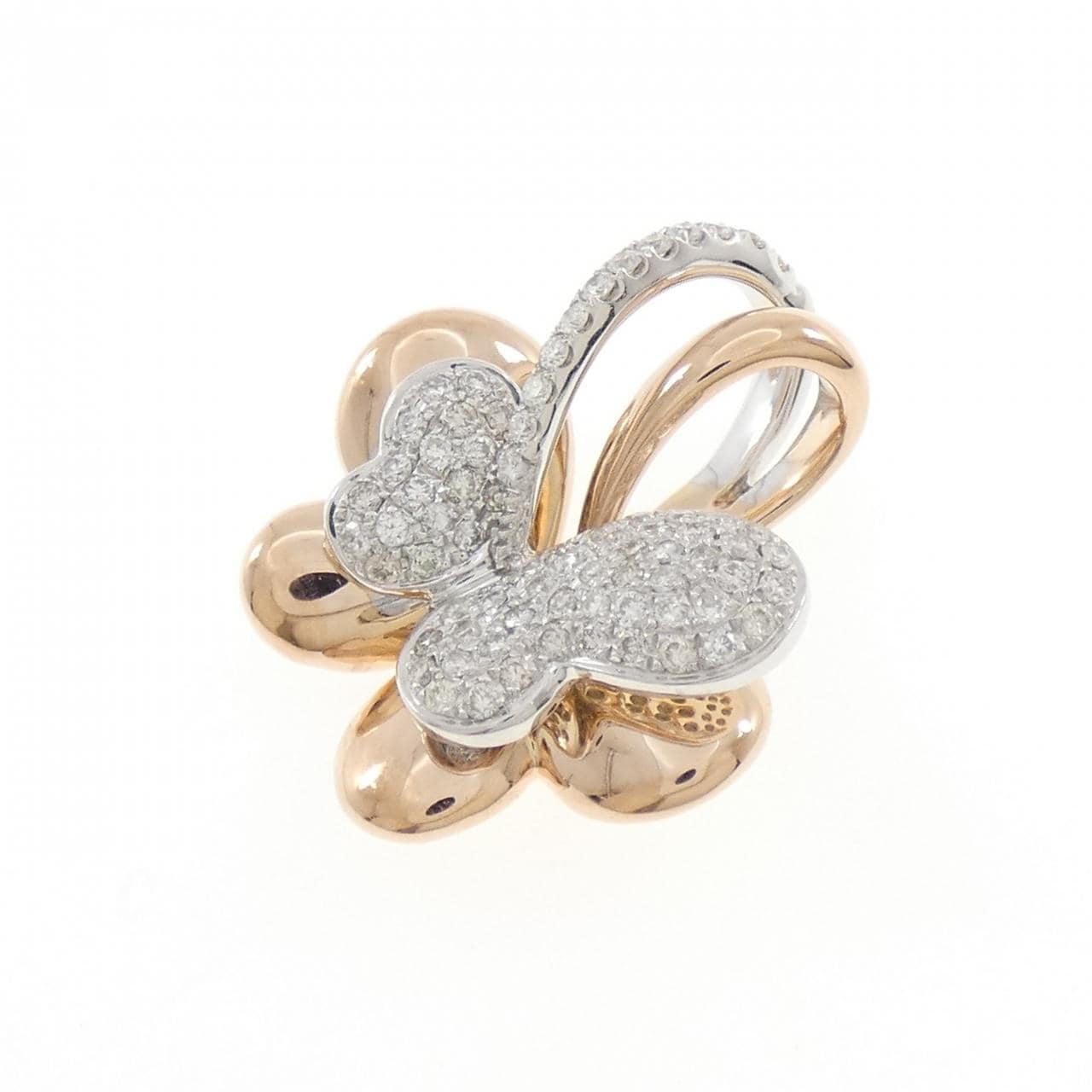 K18PG/K18WG パヴェ ダイヤモンド ペンダント 0.60CT