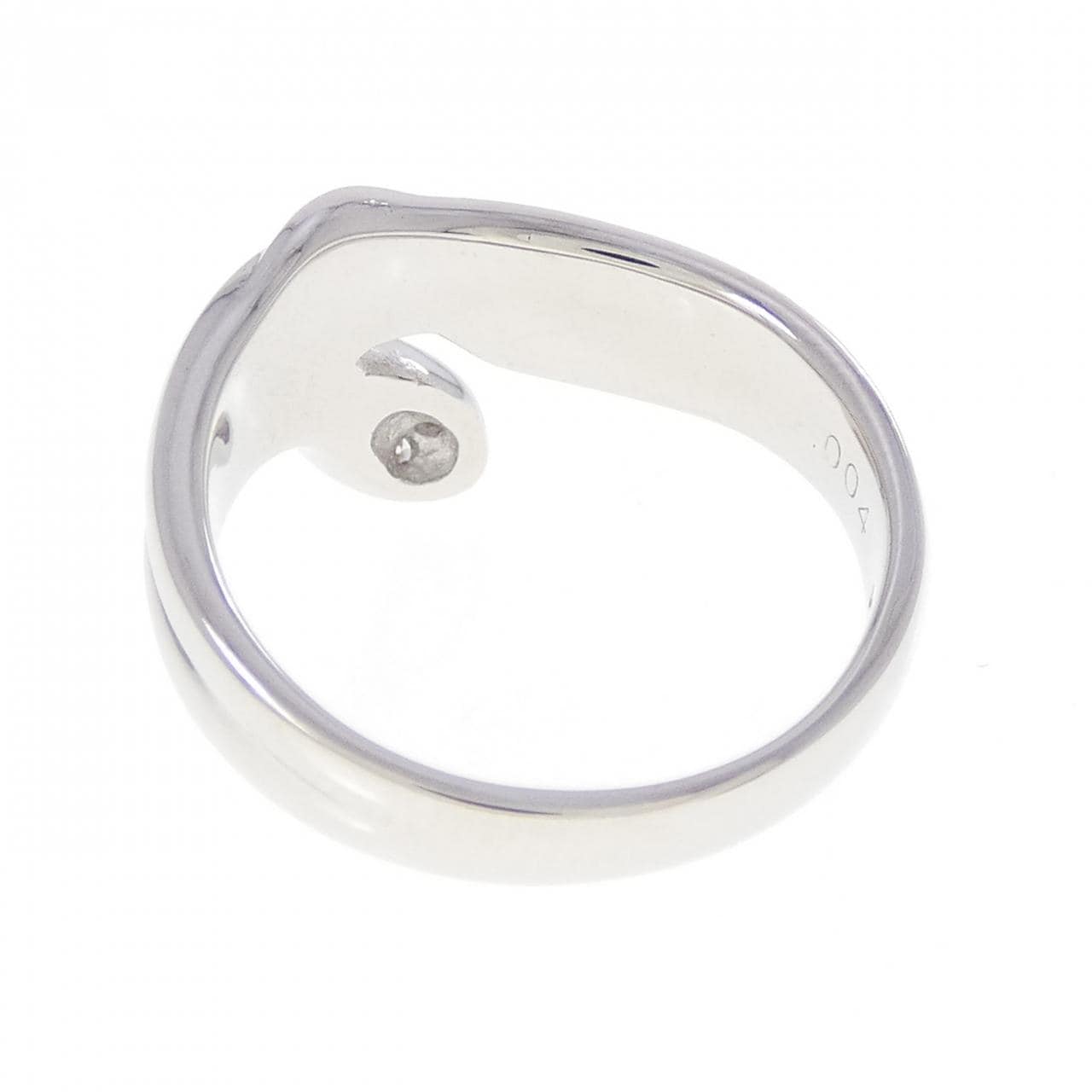 PT900 スネーク ダイヤモンド リング 0.04CT