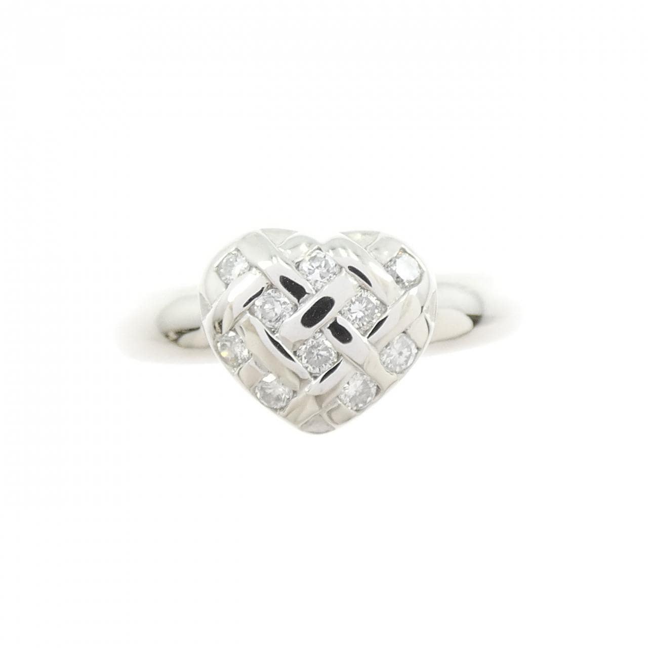 PT900 ハート ダイヤモンド リング 0.15CT