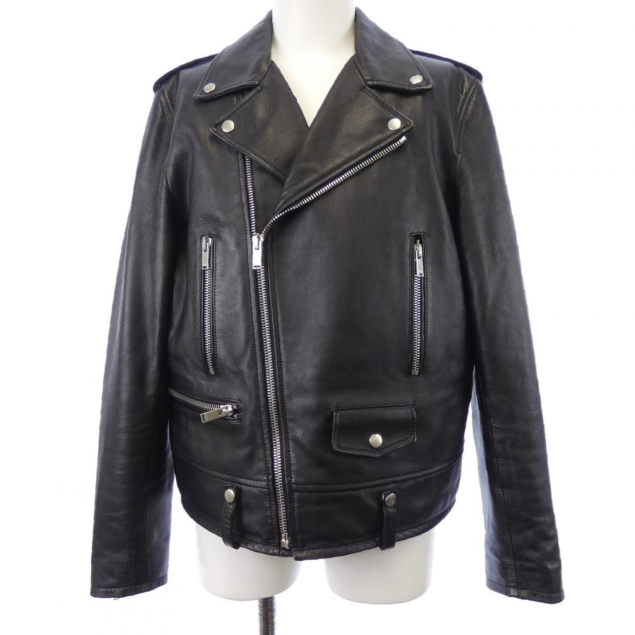 サンローラン SAINT LAURENT L01O　クラシックモーターサイクルジャケット 484284 Y5YA2 レザーライダースジャケット