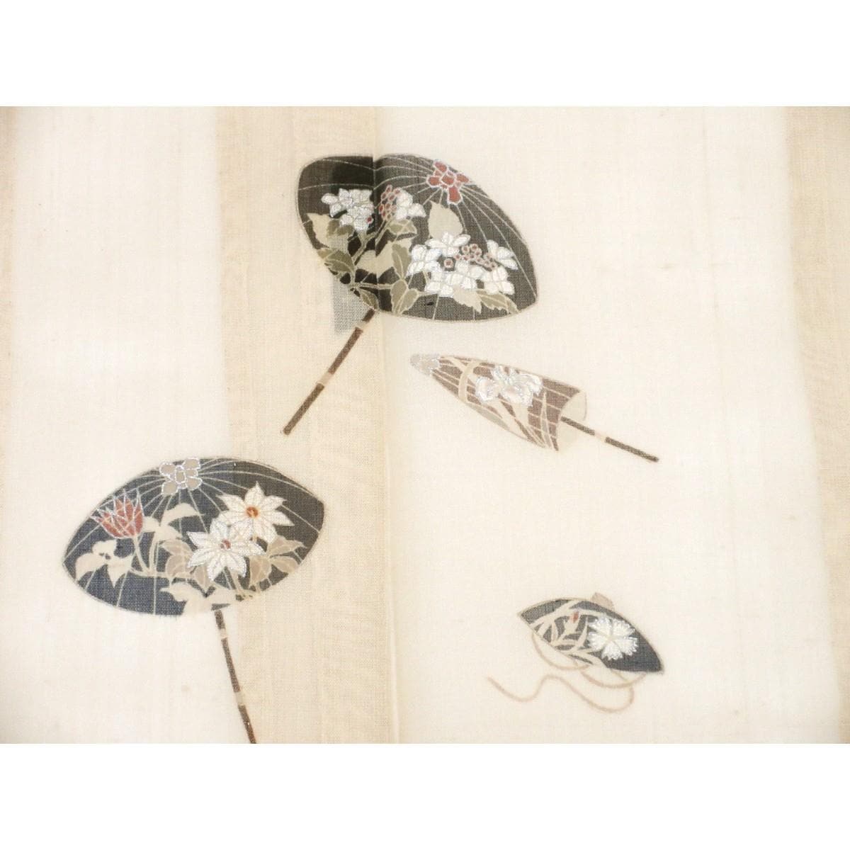 【未使用品】単衣　訪問着　紗紬織