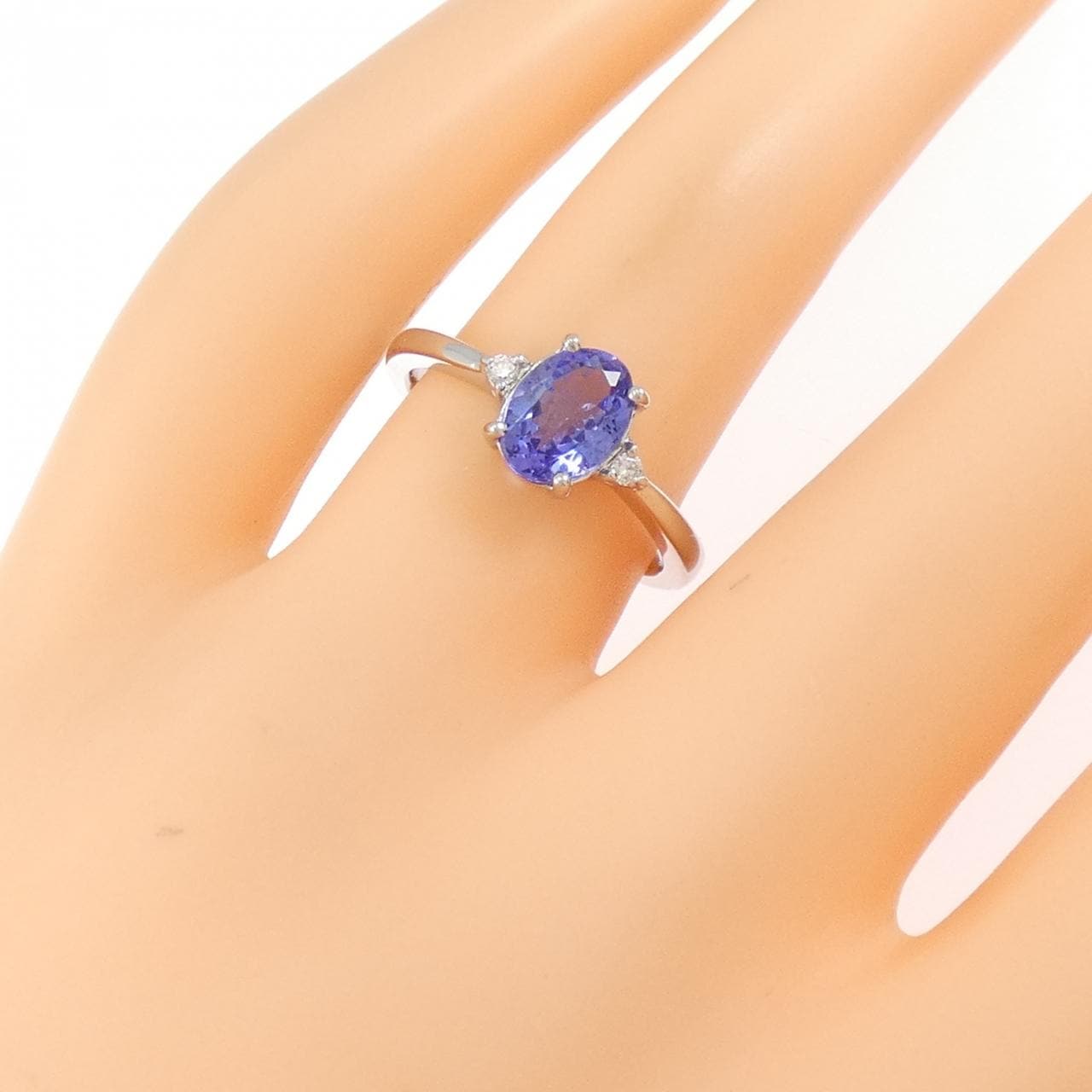 PT950 タンザナイト リング 1.00CT