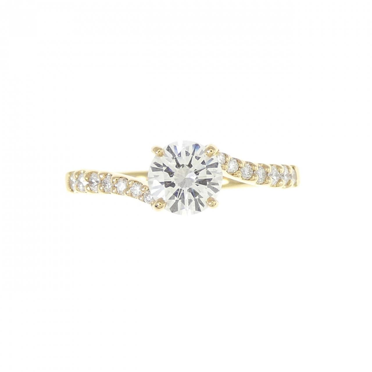 [Remake] K18YG Diamond Ring 0.549CT J SI1 VG