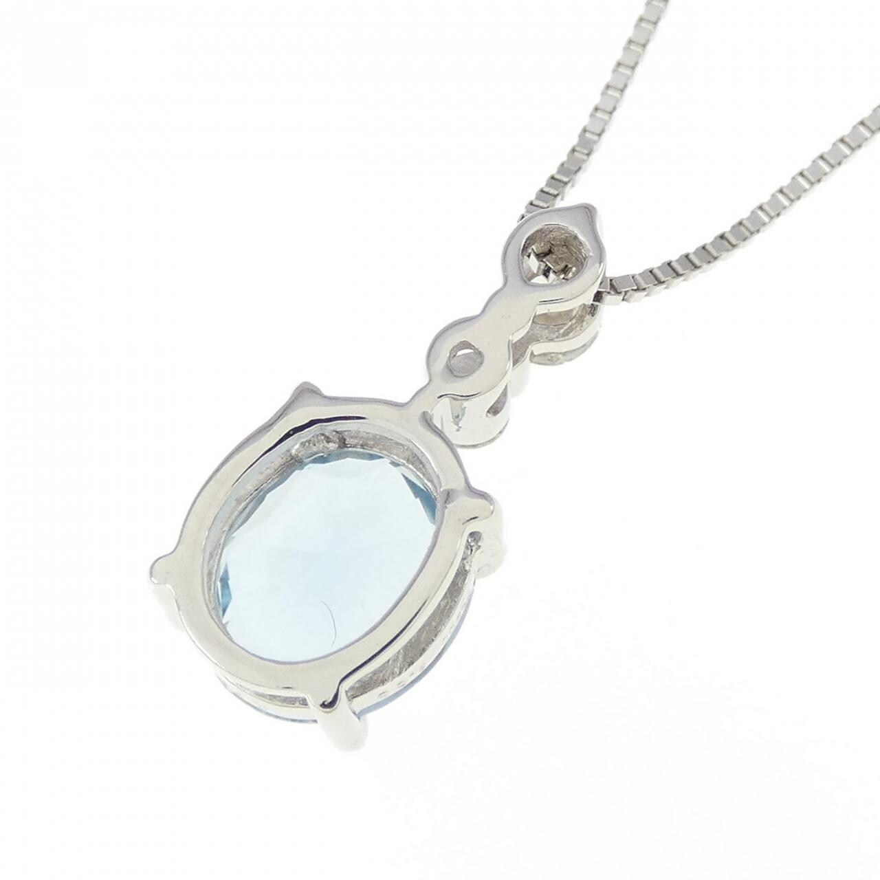 【リメイク】PT アクアマリン ネックレス 1.05CT
