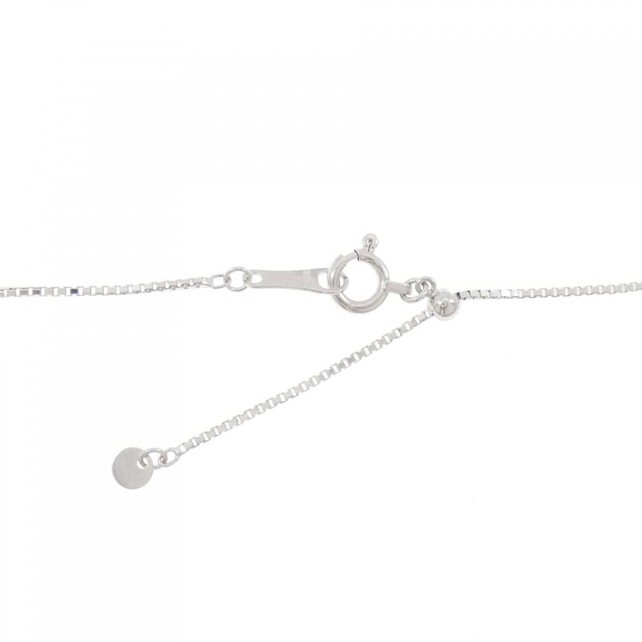 K18WG ダイヤモンド ネックレス 0.34CT