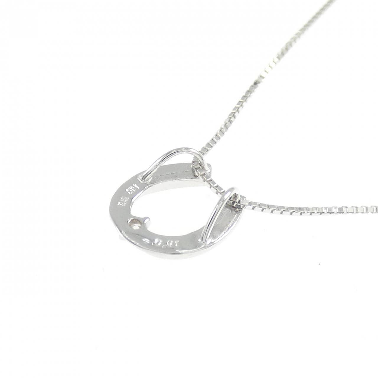 K10WG ダイヤモンド ネックレス 0.01CT