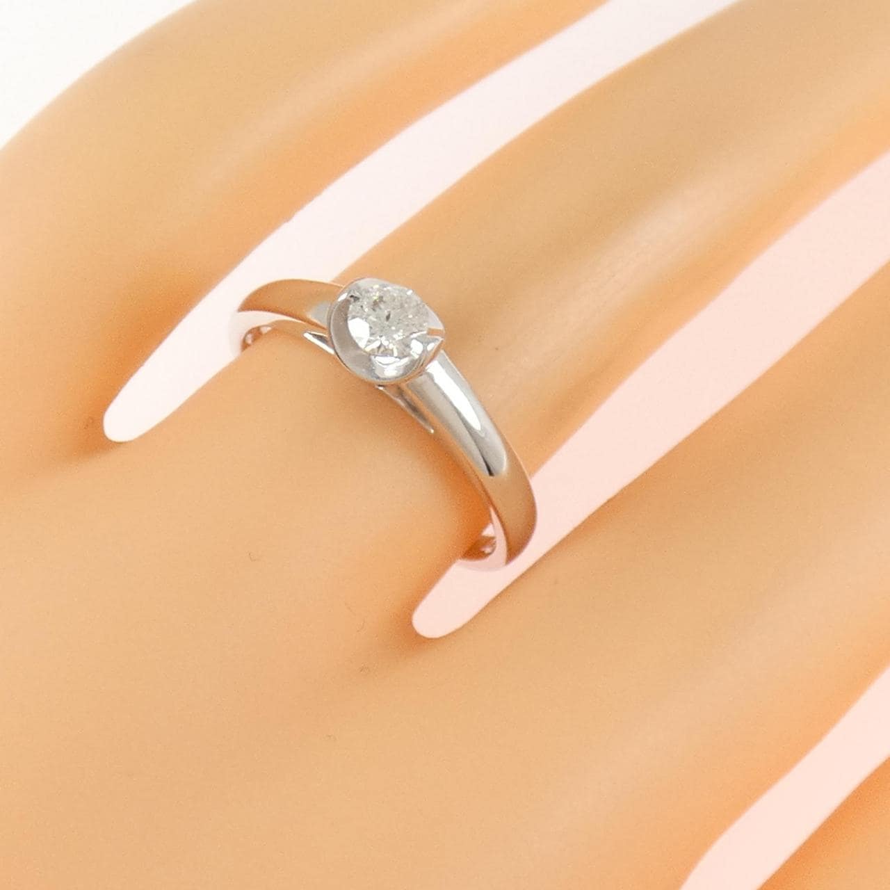 K18WG ダイヤモンド リング 0.20CT