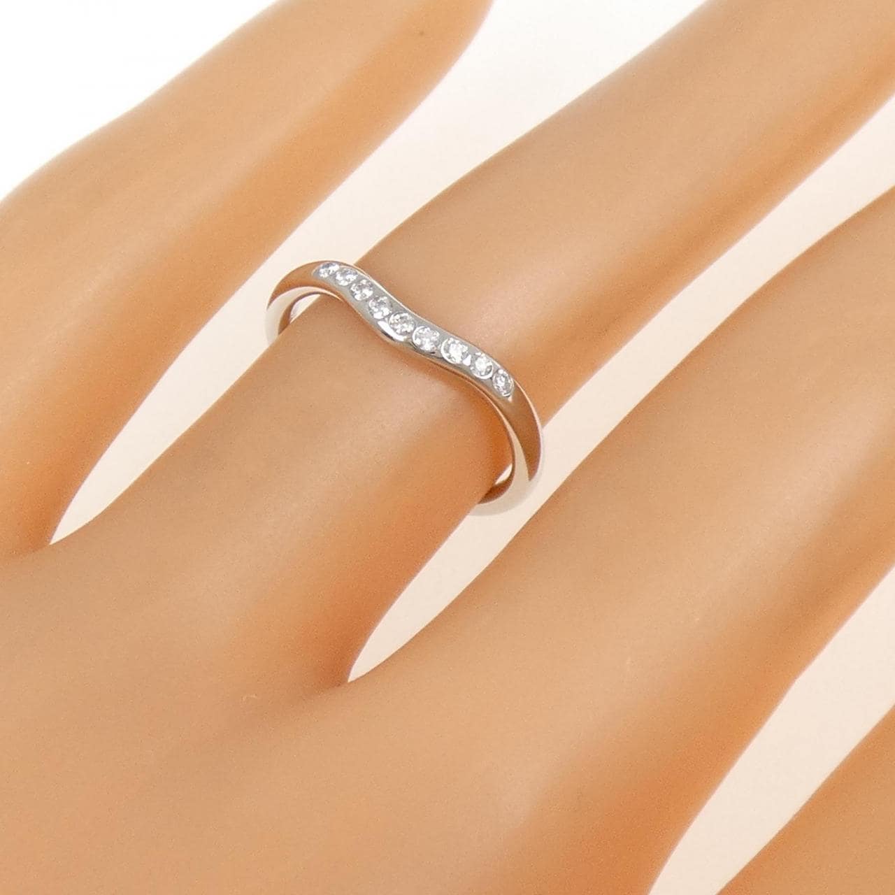 TIFFANY弧形9P戒指