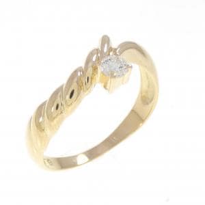 K18YG ダイヤモンド リング 0.12CT