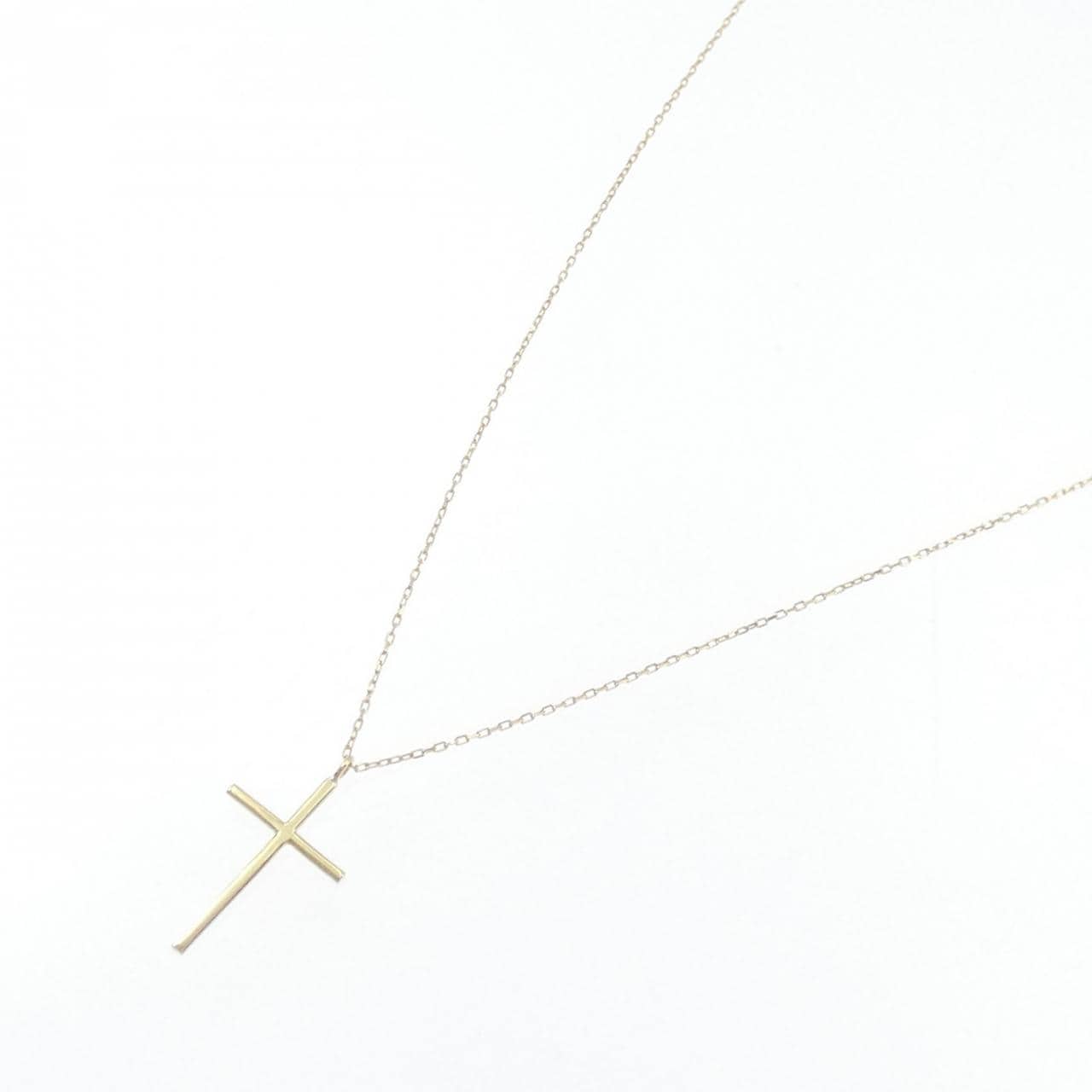 K18YG クロス ネックレス