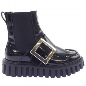 ロジェヴィヴィエ ROGER VIVIER Viv' Go-Thick メタル バックル ブーツ