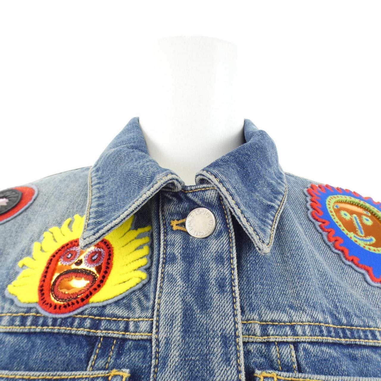 ルイヴィトン LOUIS VUITTON FOJA53GM1 草間彌生 デニムジャケット