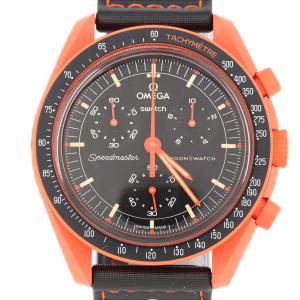 スウォッチ スウォッチxオメガ･ミッションオンアース LAVA SO33O100 バイオセラミック クォーツ