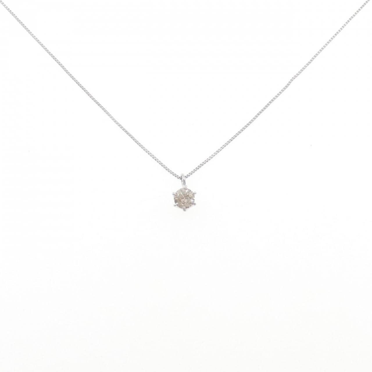 K18WG ダイヤモンド ネックレス 0.20CT