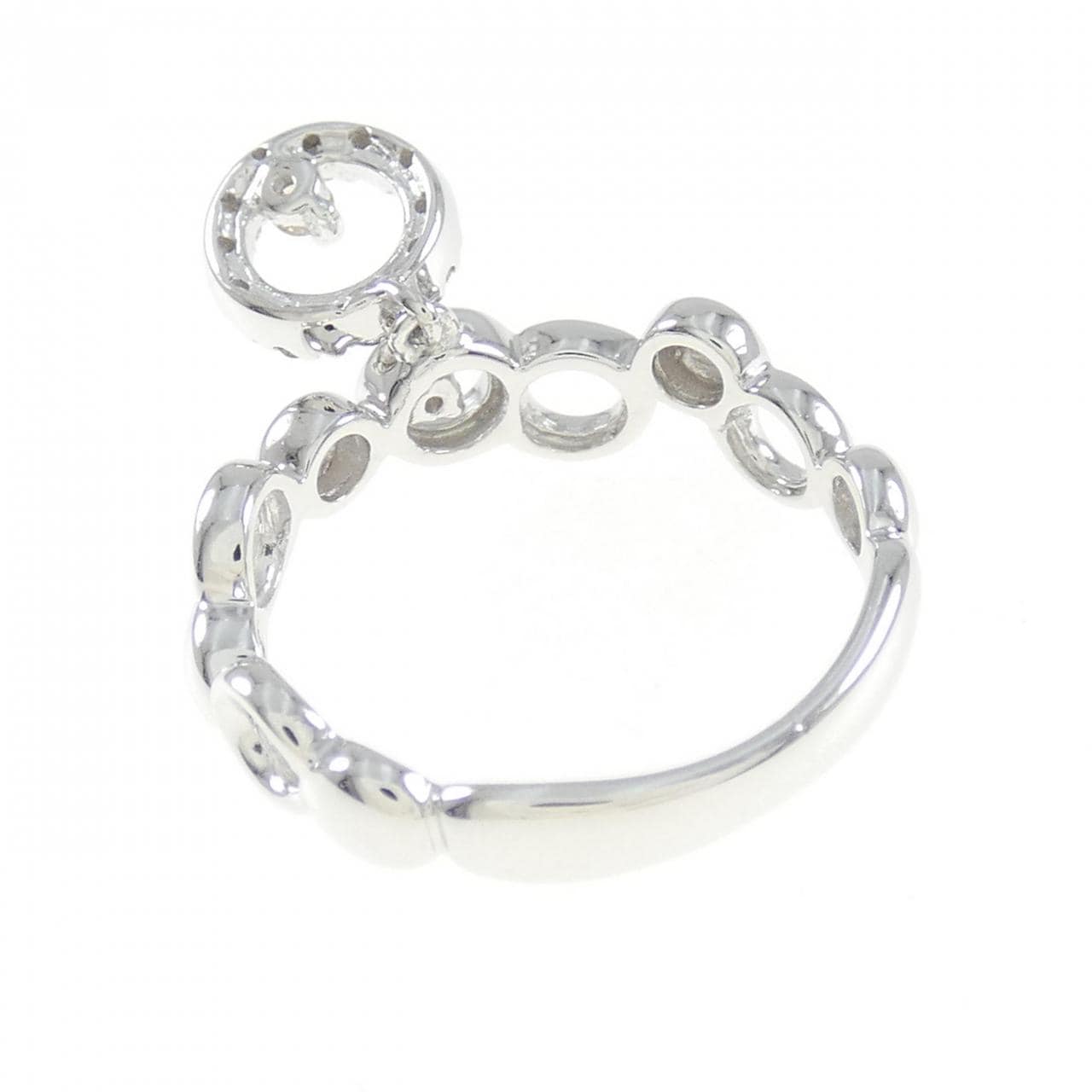 K18WG ダイヤモンド リング 0.09CT