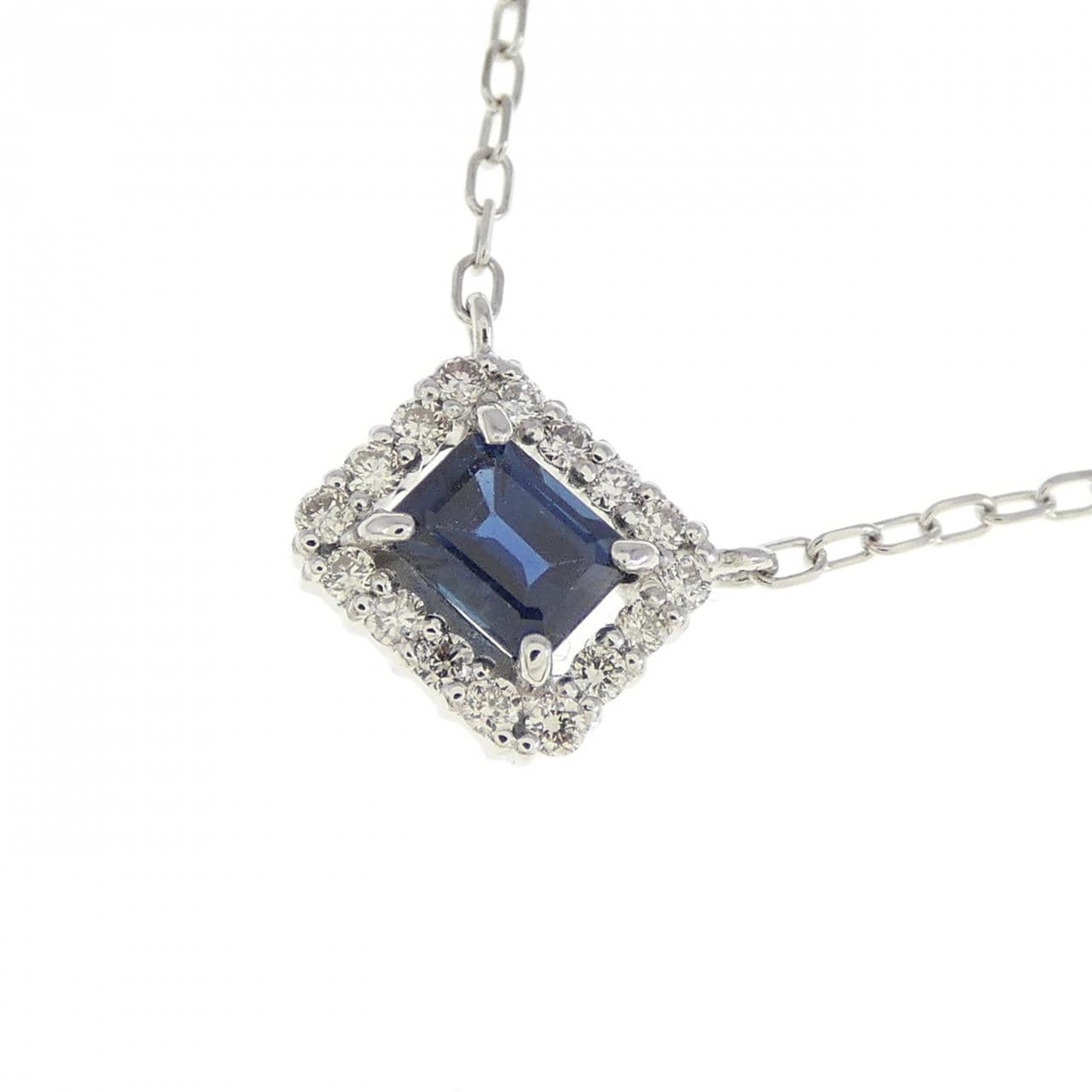 【新品】PT サファイヤ ネックレス 0.29CT