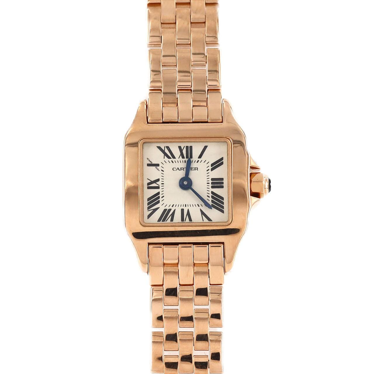 Cartier Mini Santos de Moiselle PG W25077X9 PG/RG石英