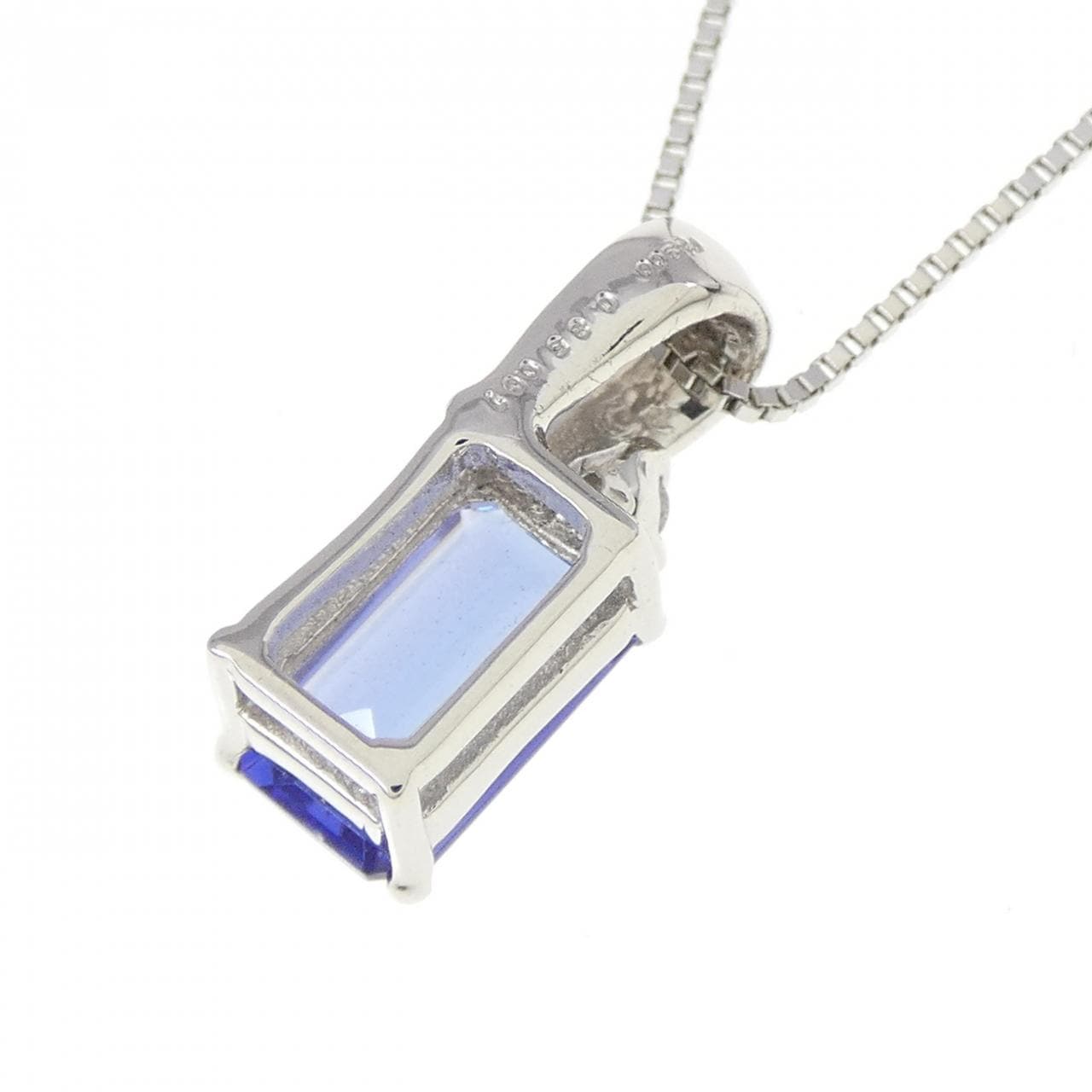 [再加工款] PT坦桑石项链 0.85CT