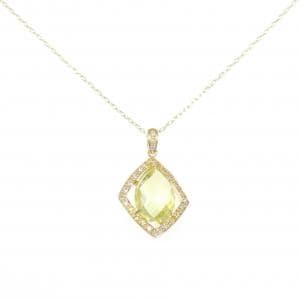 K18YG クオーツ ネックレス 4.30CT