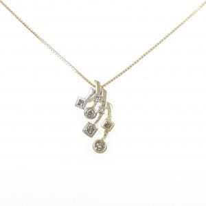 K18/PT950 ダイヤモンド ネックレス 0.25CT