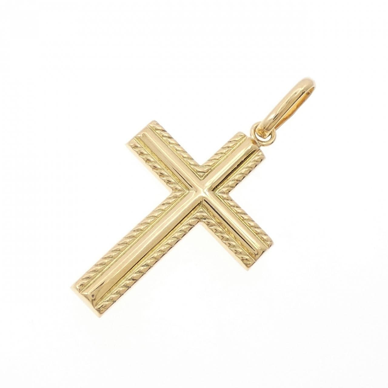 【新品】K18YG クロス ペンダント