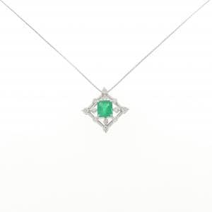 K18WG エメラルド ネックレス 0.98CT