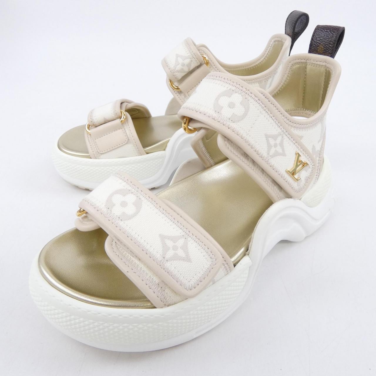 ルイヴィトン LOUIS VUITTON モノグラムデニム LVアークライトライン サンダル