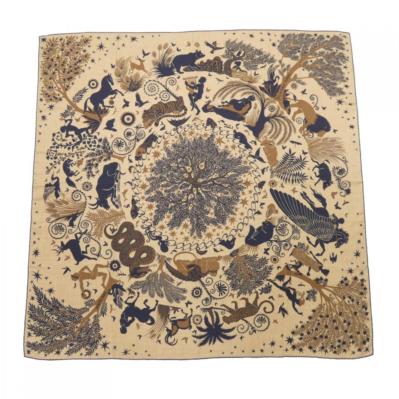 エルメス HERMES SOUS LE CHARME D'ORPHEE H244177S カレジェアン140 ショール