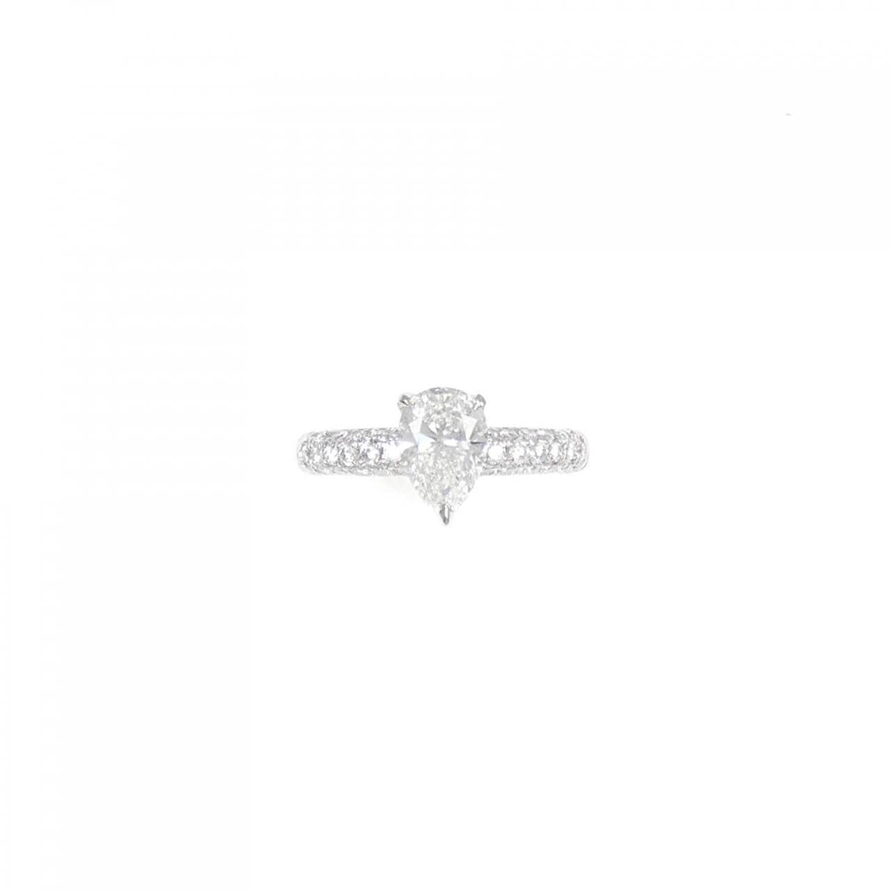 PT Diamond Ring 1.011CT H SI2 Pear Shape