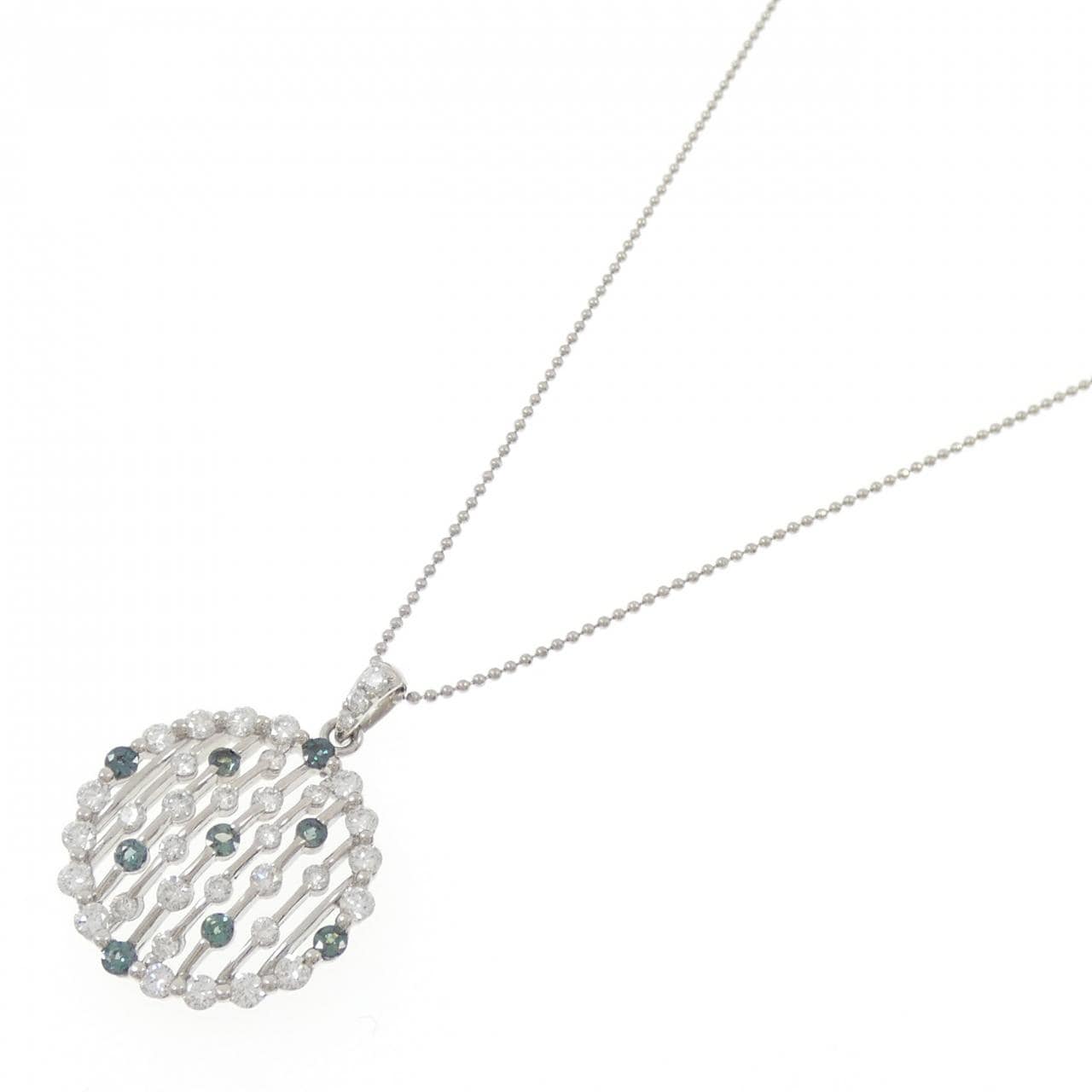 PT900/PT850 アレキサンドライト ネックレス 0.38CT