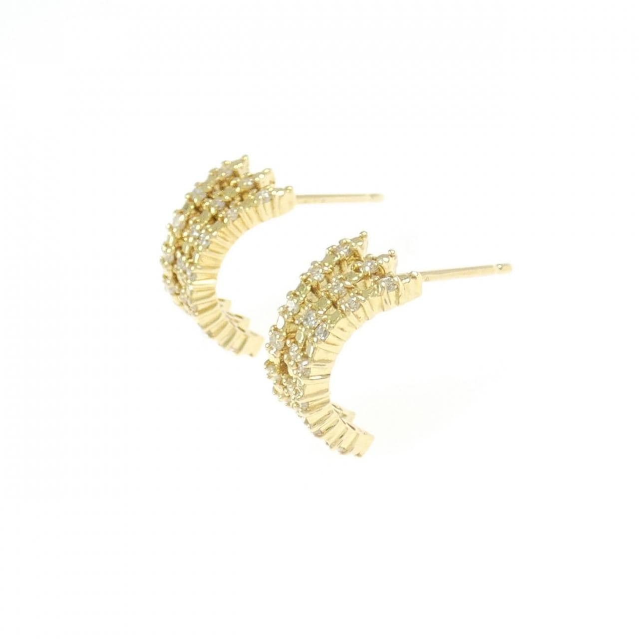 K18YG ダイヤモンド ピアス 0.28CT