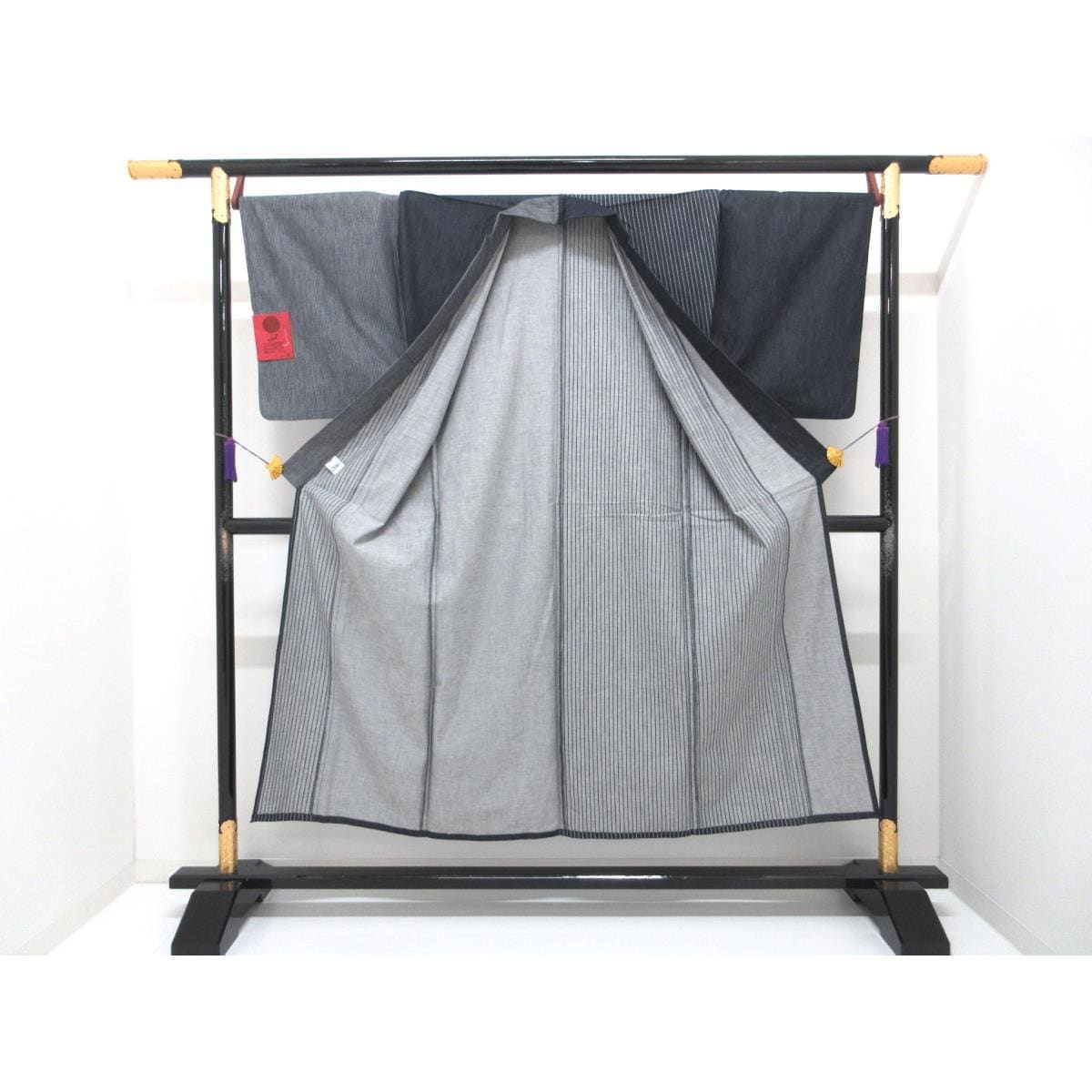 【新品】男物　単衣　岡山デニム　Ｍサイズ