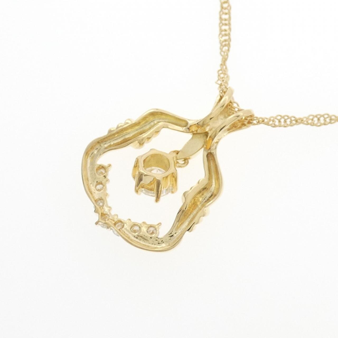 K18YG ダイヤモンド ネックレス 0.25CT